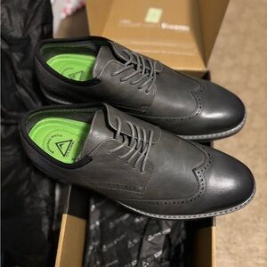 Gray Wingtip Oxford Vance Ozzy Shoes